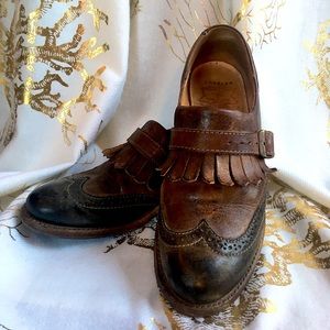 Bed Stu •Wing-tips w/ Fringe & a Buckle